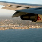 landing in Sydney, AUS