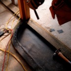 window bench prep (moisture barrier)