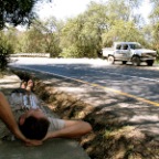 truck broke down - glad it's only 90 degrees!