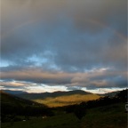 rainbow over huon
